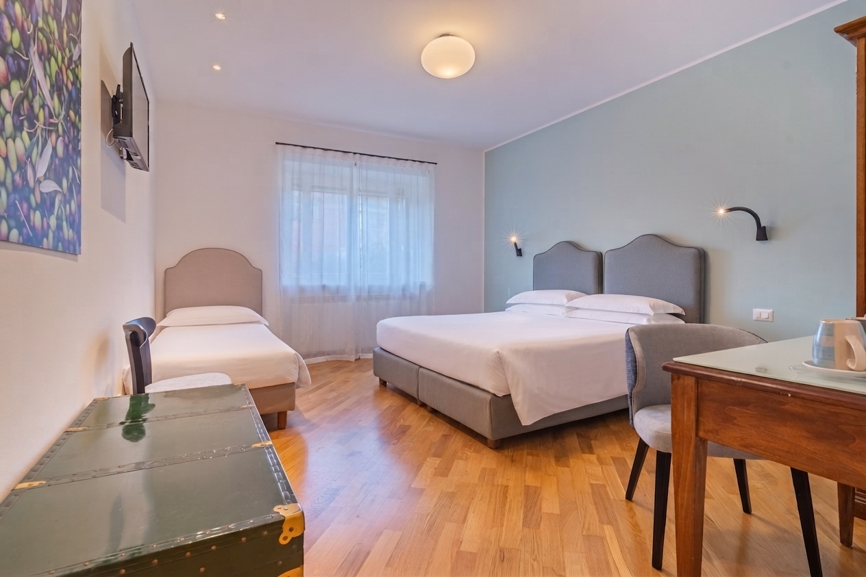 L'Agriturismo Ai Prati Perugia offre spaziose camere triple per famiglie